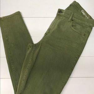 GAP Green Skinny High Rise Jeans Size 32 (14)